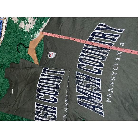 Vintage Amish Country Shirt Pennsylvania Green Tee 1990s VTG 90s Medium - Picture 9 of 9
